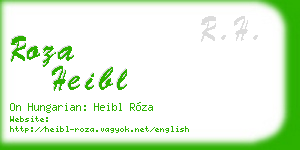 roza heibl business card